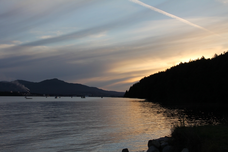 Sunset over Brickyard Bay